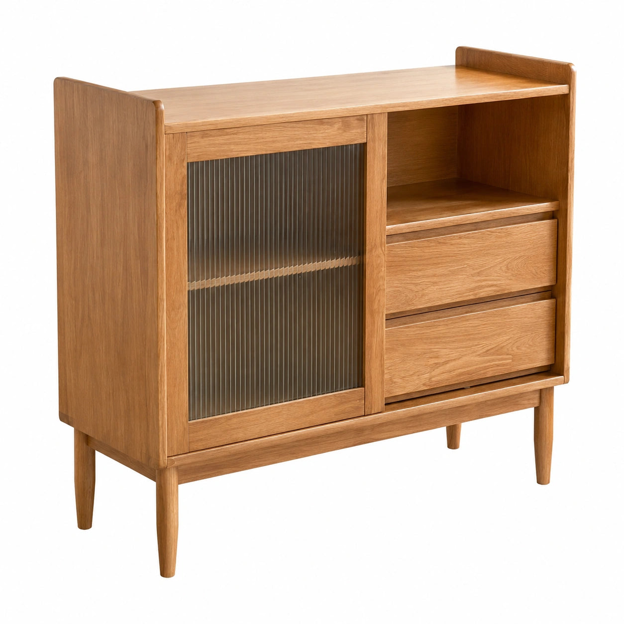 Massivholz Beistelltisch für Esszimmer und Eingangsbereich, 110x40x85 cm, Aufbewahrungslösungen für Küchenutensilien