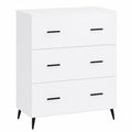 Moderner Sideboard aus Sperrholz, glänzend Weiß, 70x34x90 cm, für Küche und Wohnzimmer