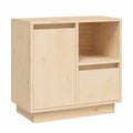 Moderner Kiefernholz-Nachttisch mit Stauraum 50x34x50 cm für Schlafzimmer und Wohnzimmer