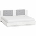 Moderner 2er-Set Nachttisch Weiß 30x30x40 cm mit Schubladen für Schlafzimmer, Wohnzimmer und Flur