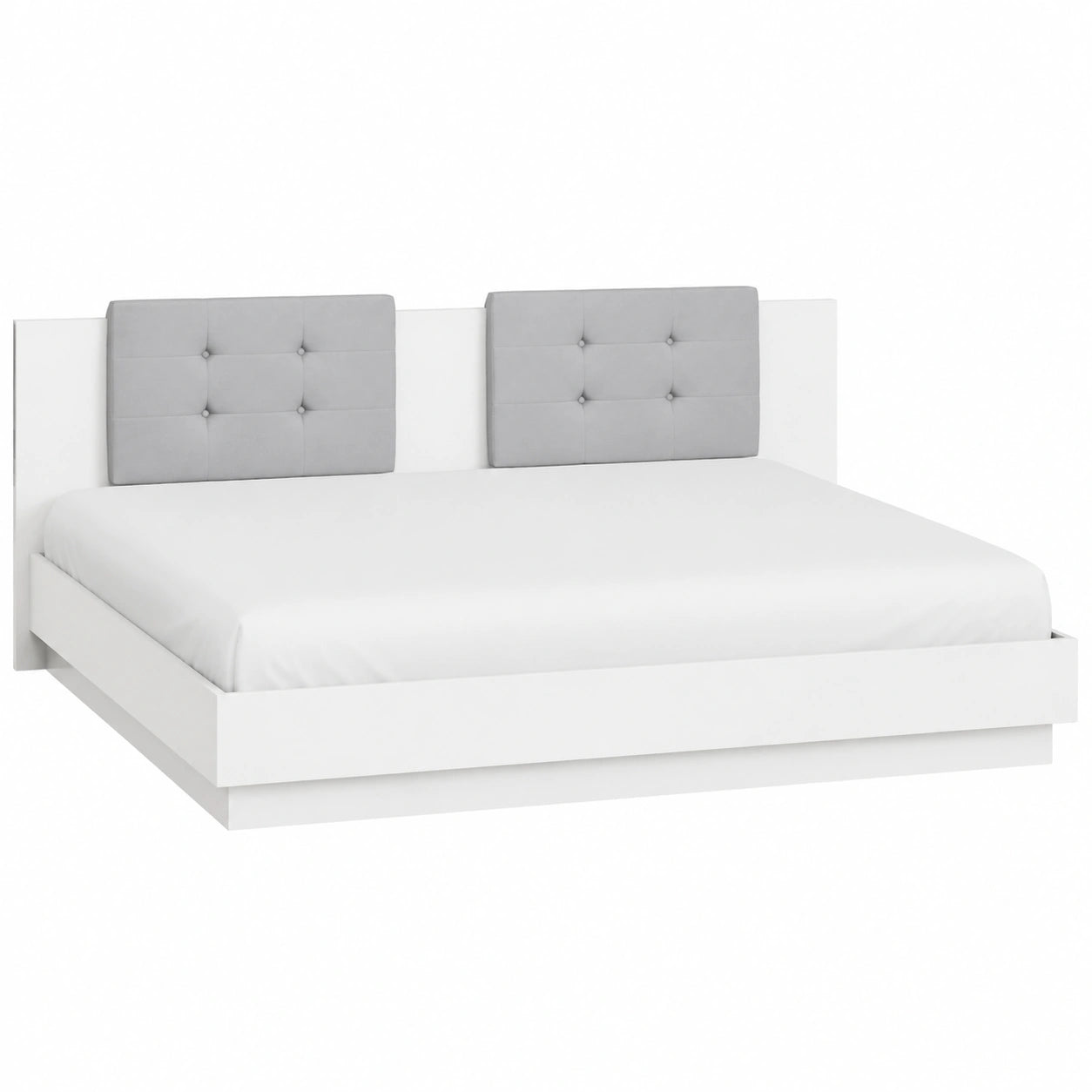 Moderner 2er-Set Nachttisch Weiß 30x30x40 cm mit Schubladen für Schlafzimmer, Wohnzimmer und Flur