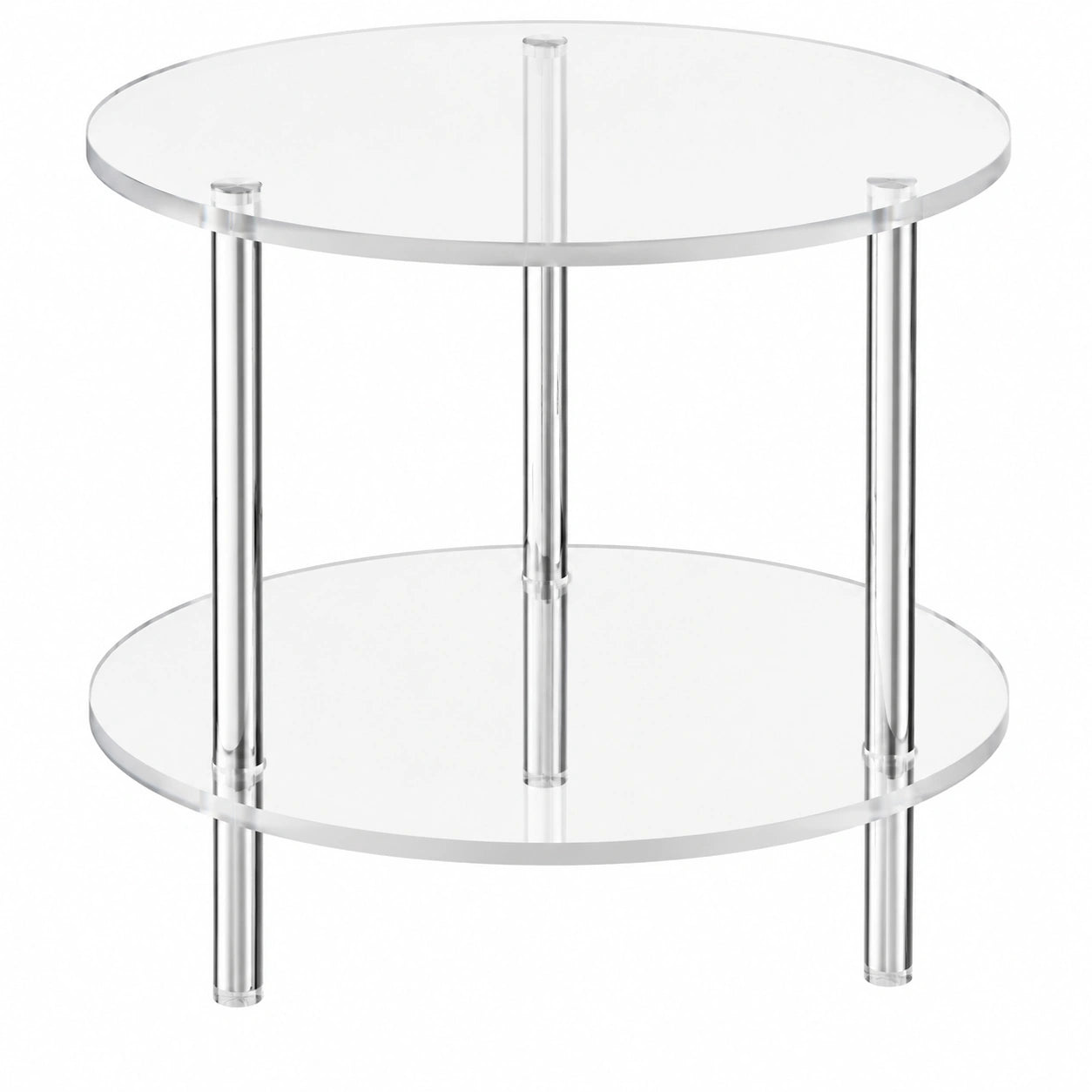 Moderner Acryl-Beistelltisch – Vielseitiger Nachttisch aus klarem Acryl, ideal für Wohnzimmer und Schlafzimmer