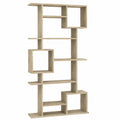 ShGaxin Bücherregal aus Holz, Sonoma-Eiche, 92x29x188 cm, vielseitiges Aufbewahrungsmöbel